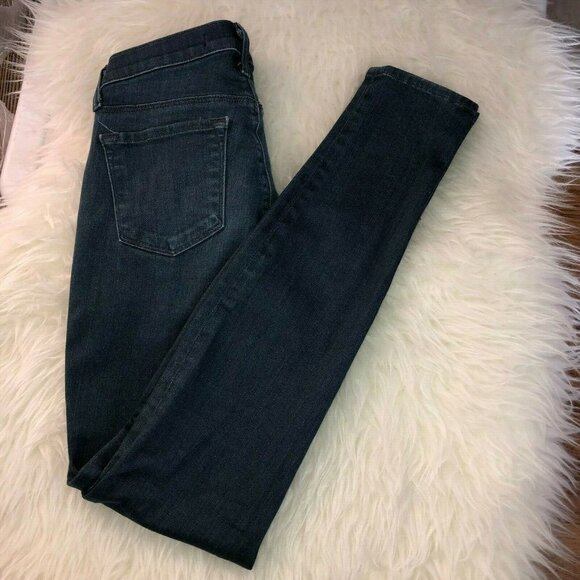 J BRAND Serpentine Womens Blue Stretch Super Skinny Jeans Sz 27 - Picture 1 of 9